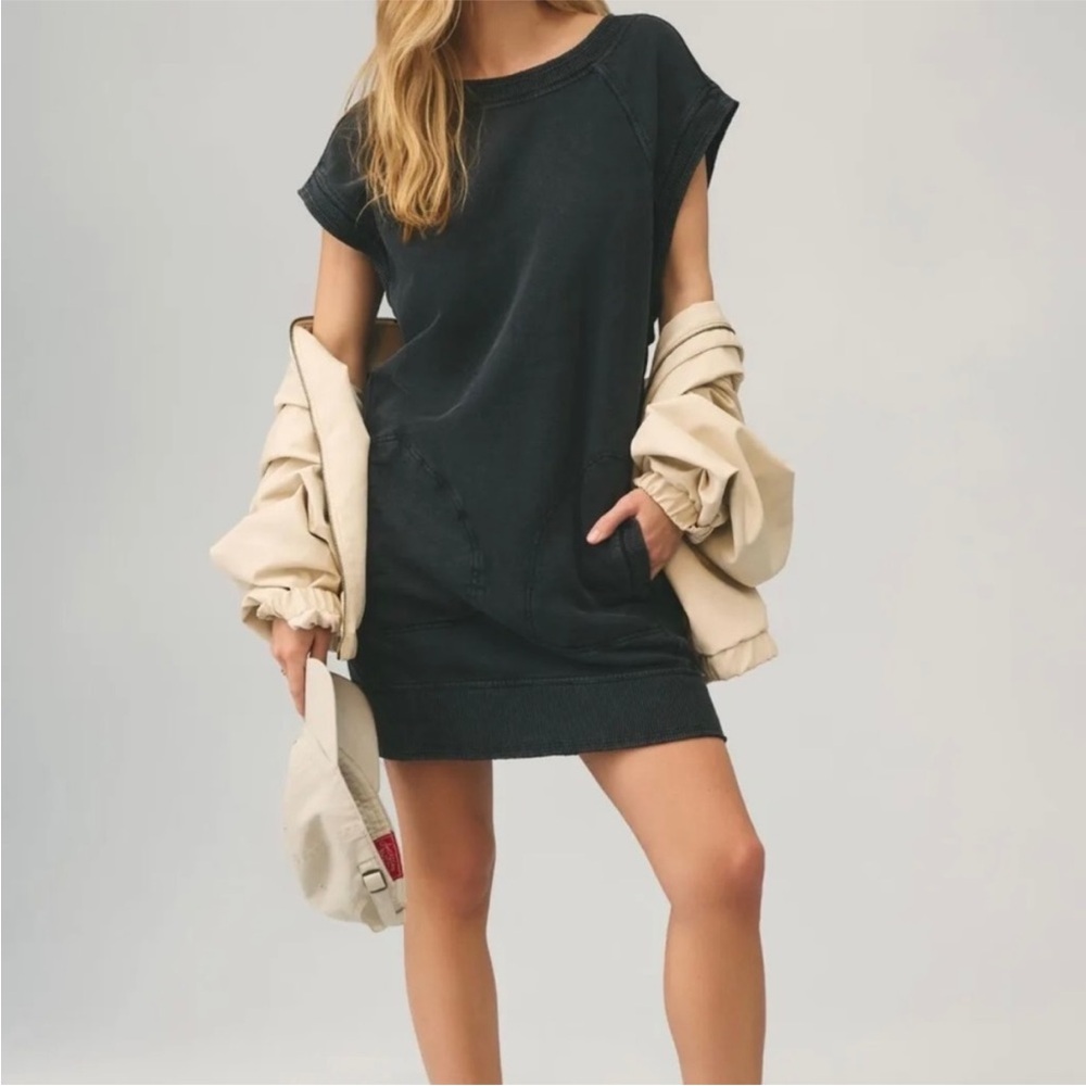 Daily Practice gray knit tunic dress, size S